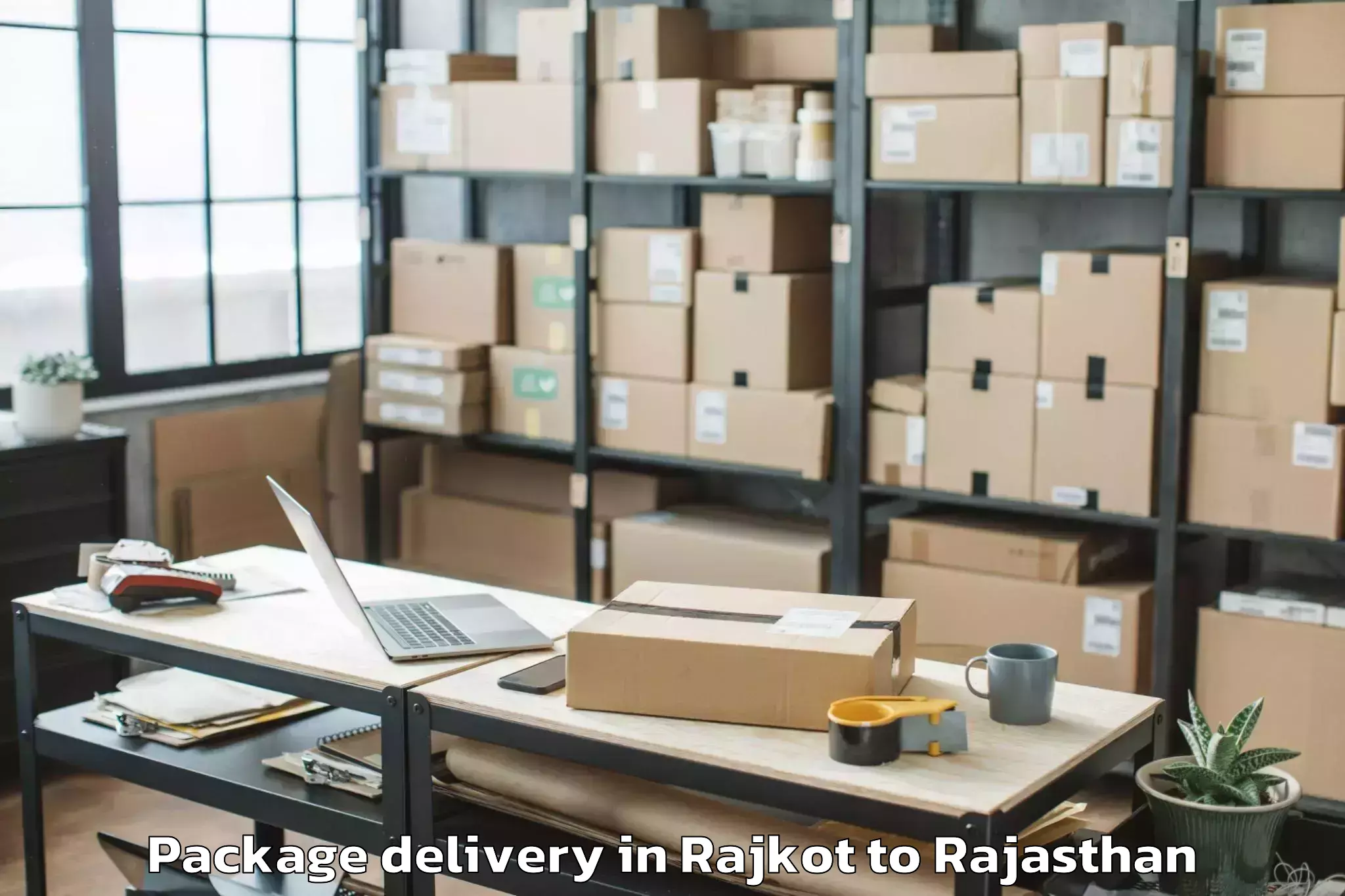 Easy Rajkot to Vallabhnagar Package Delivery Booking